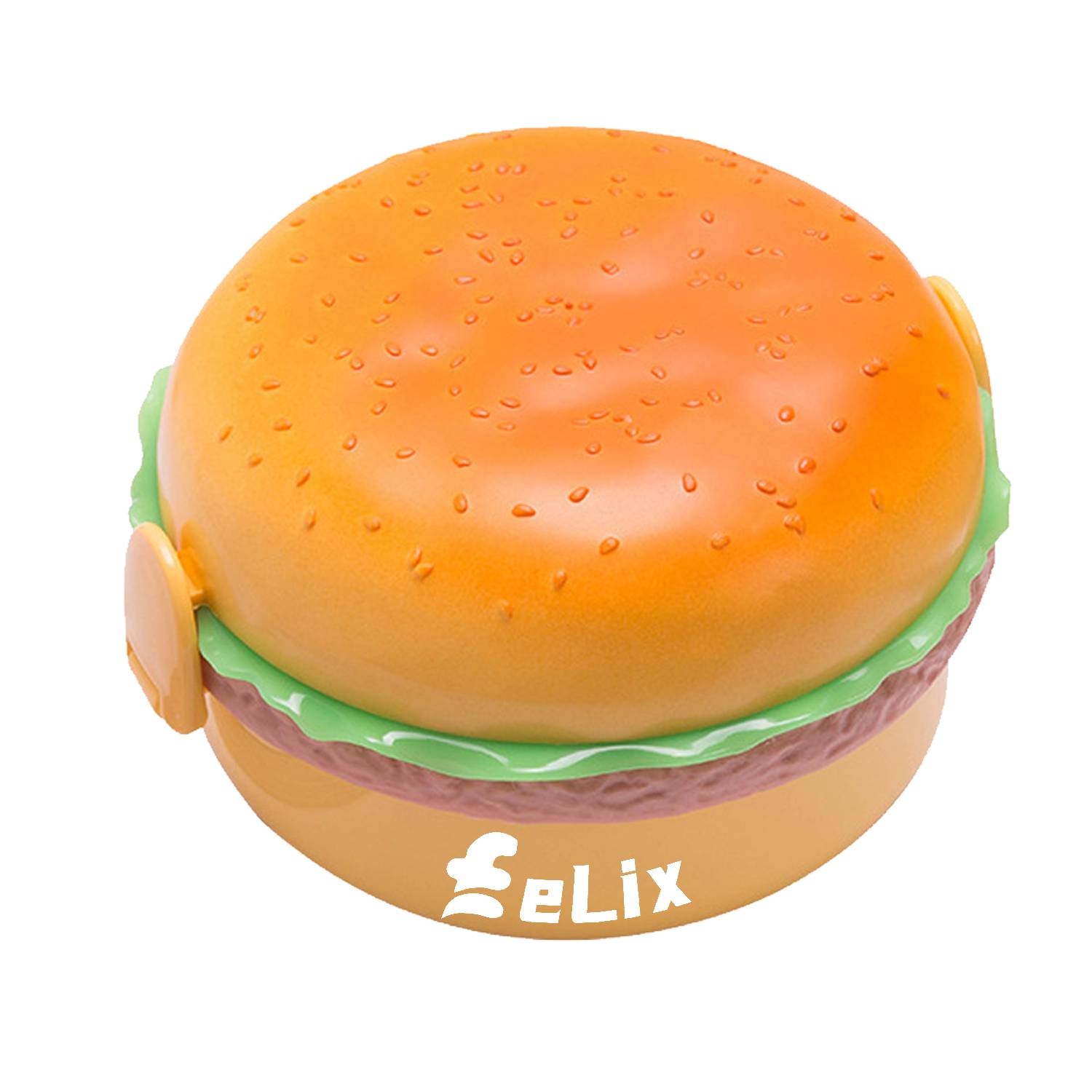 Round Hamburger Lunch Box