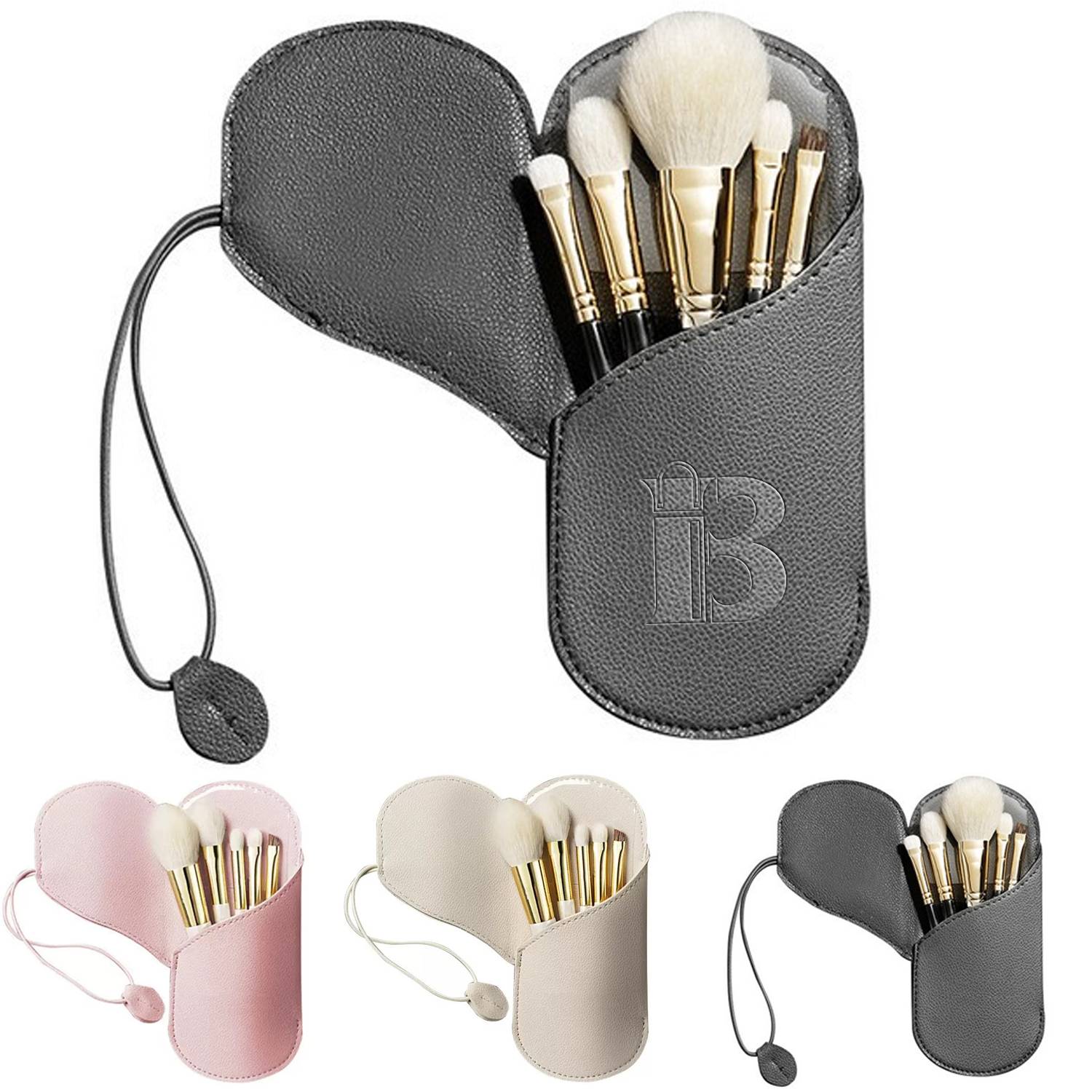 PU Leather Makeup Brush Holder