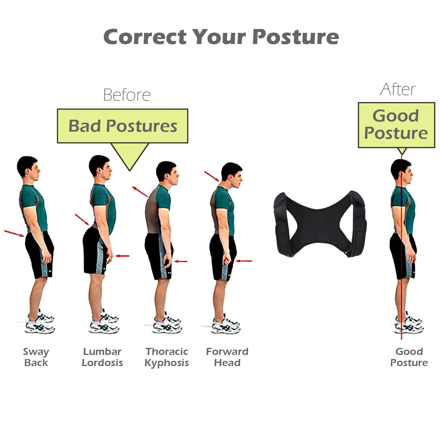 Adjustable Posture Corrector for Mid to Upper Spine Support - Image 5