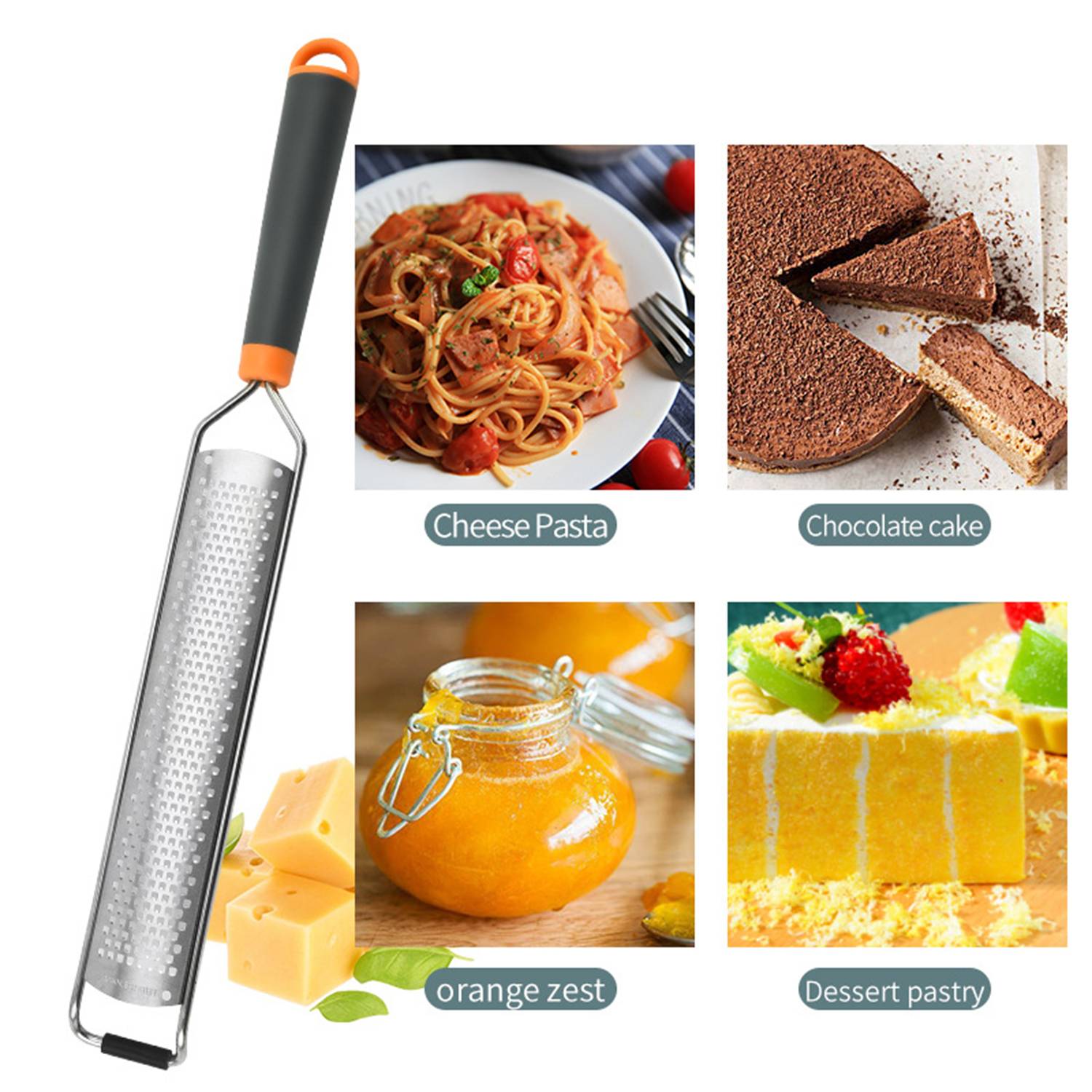 Stainless Steel Lemon Grater Zester - Image 3