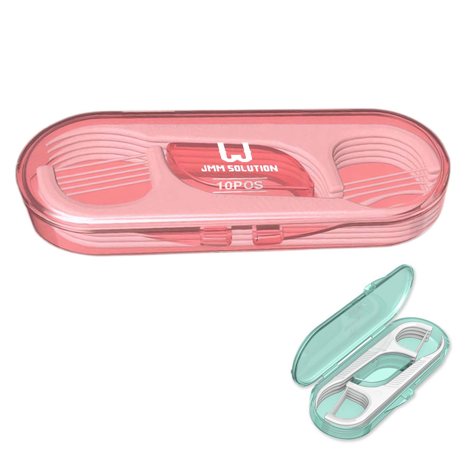 10PCS Portable Dental Floss Picks Set w/ Case