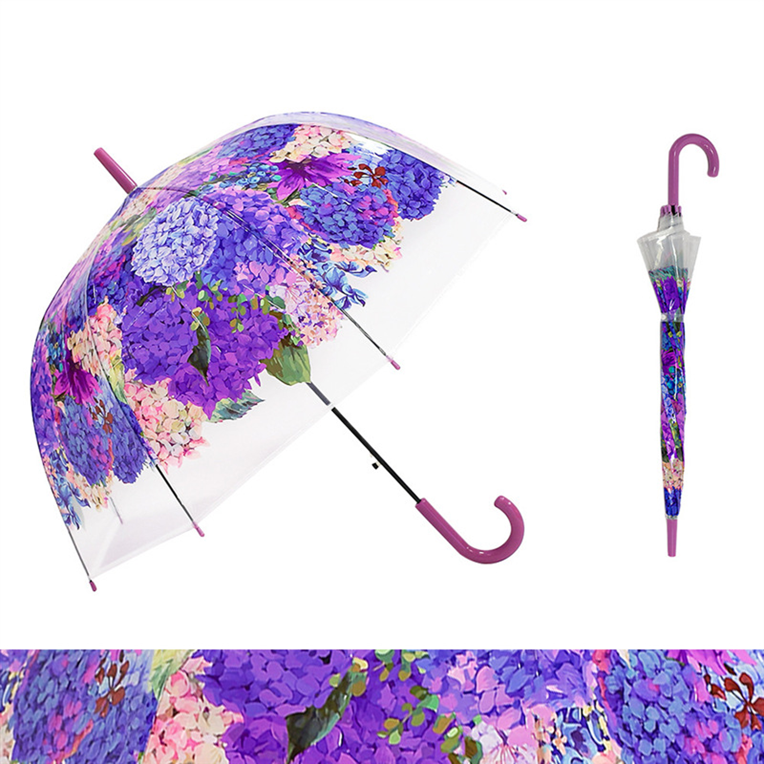 Automatic Straight-handle Printed Umbrella - Image 4
