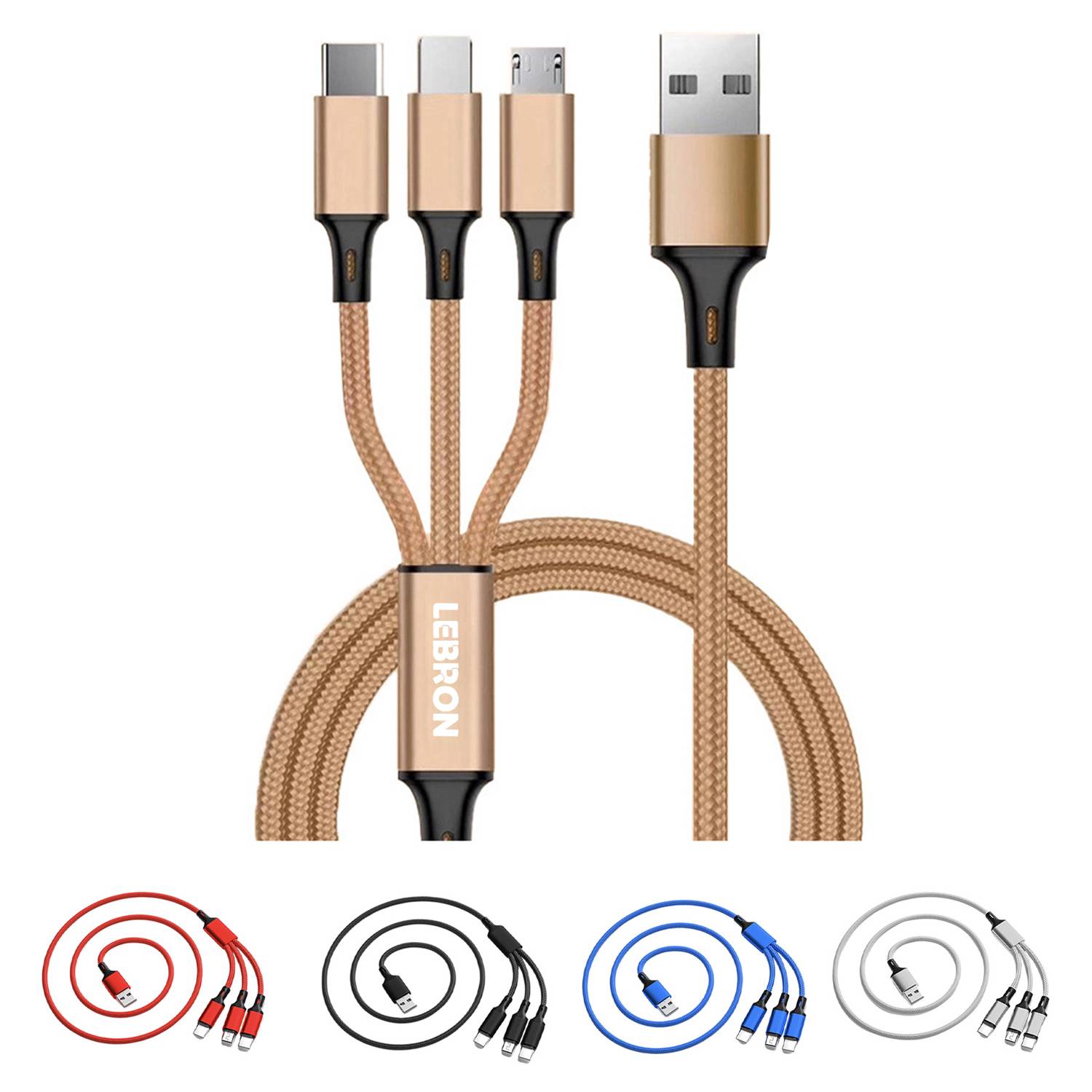 3 in 1 multi-charging cable