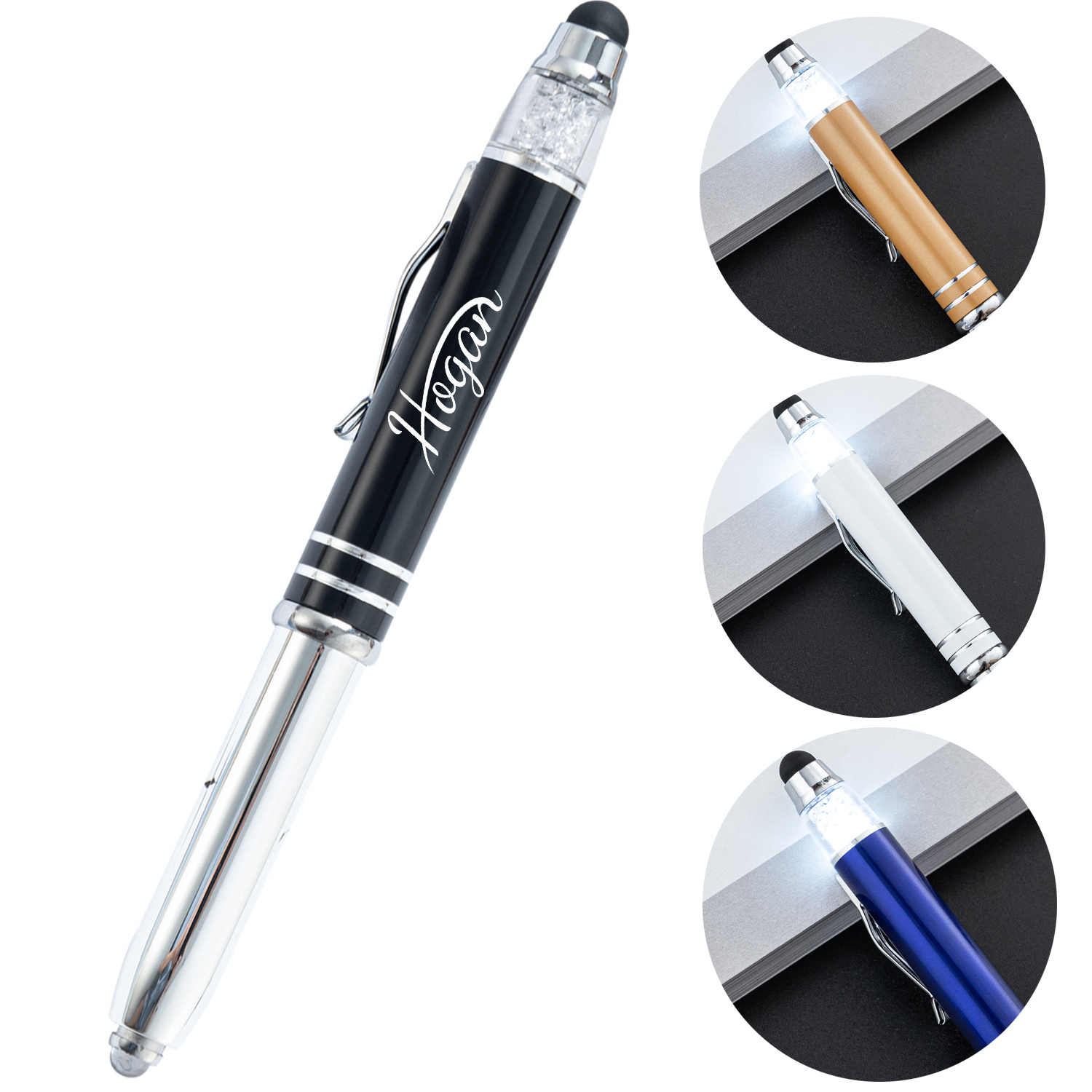 Gripper Stylus Pen W/ LED Light