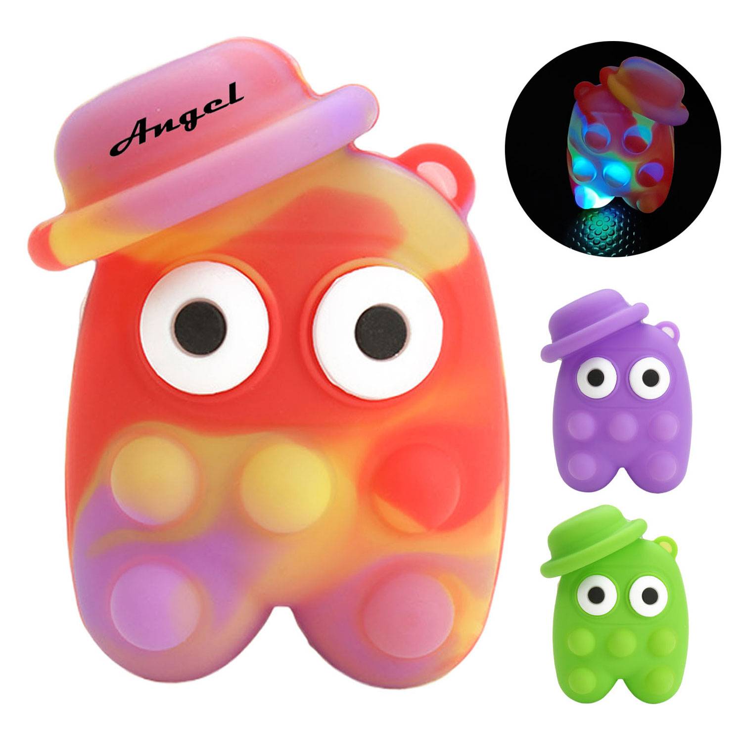 Glowing Silicone Big Eyes Astronaut Fidget Toy