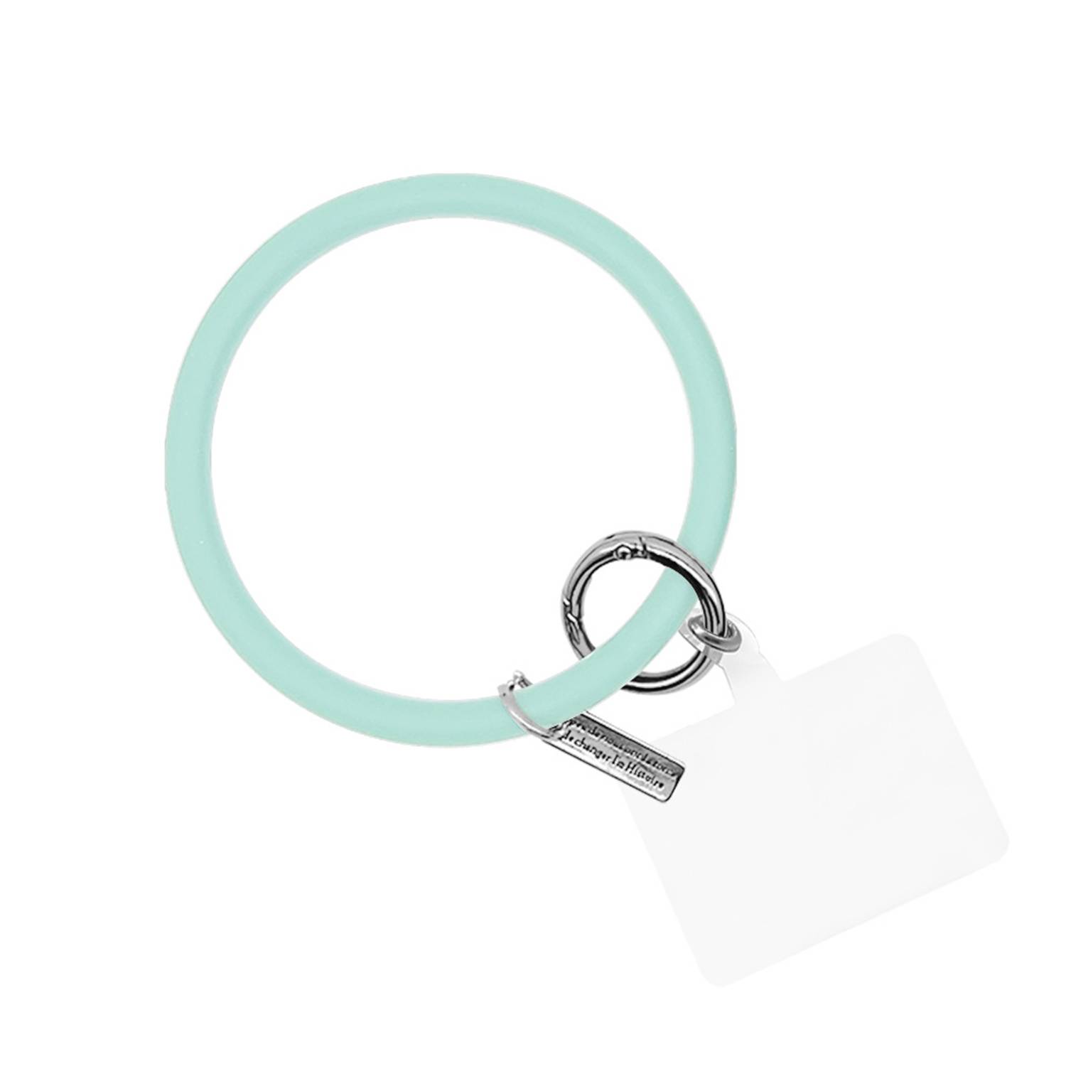 Round Silicone Bracelet Keychain - Image 10