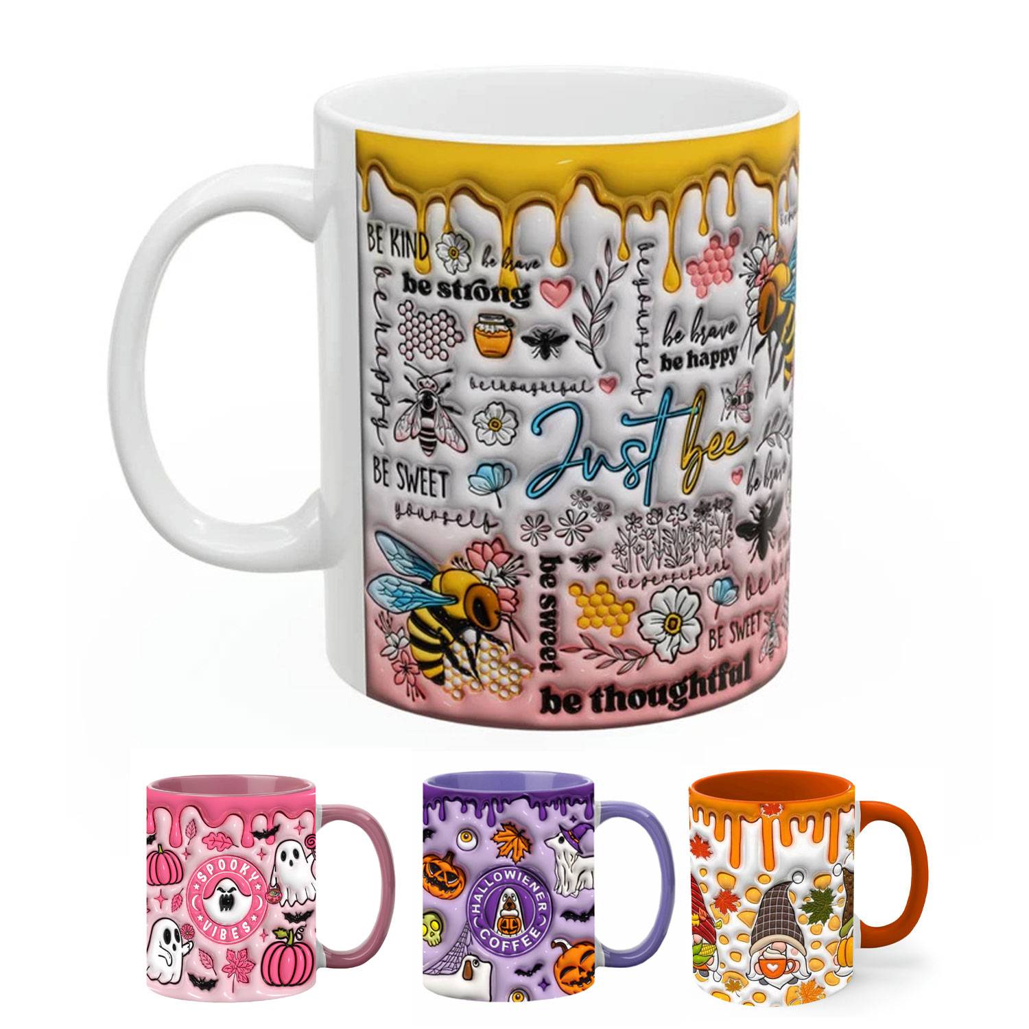 Full Color Printed Custom 2D Coffee Mug