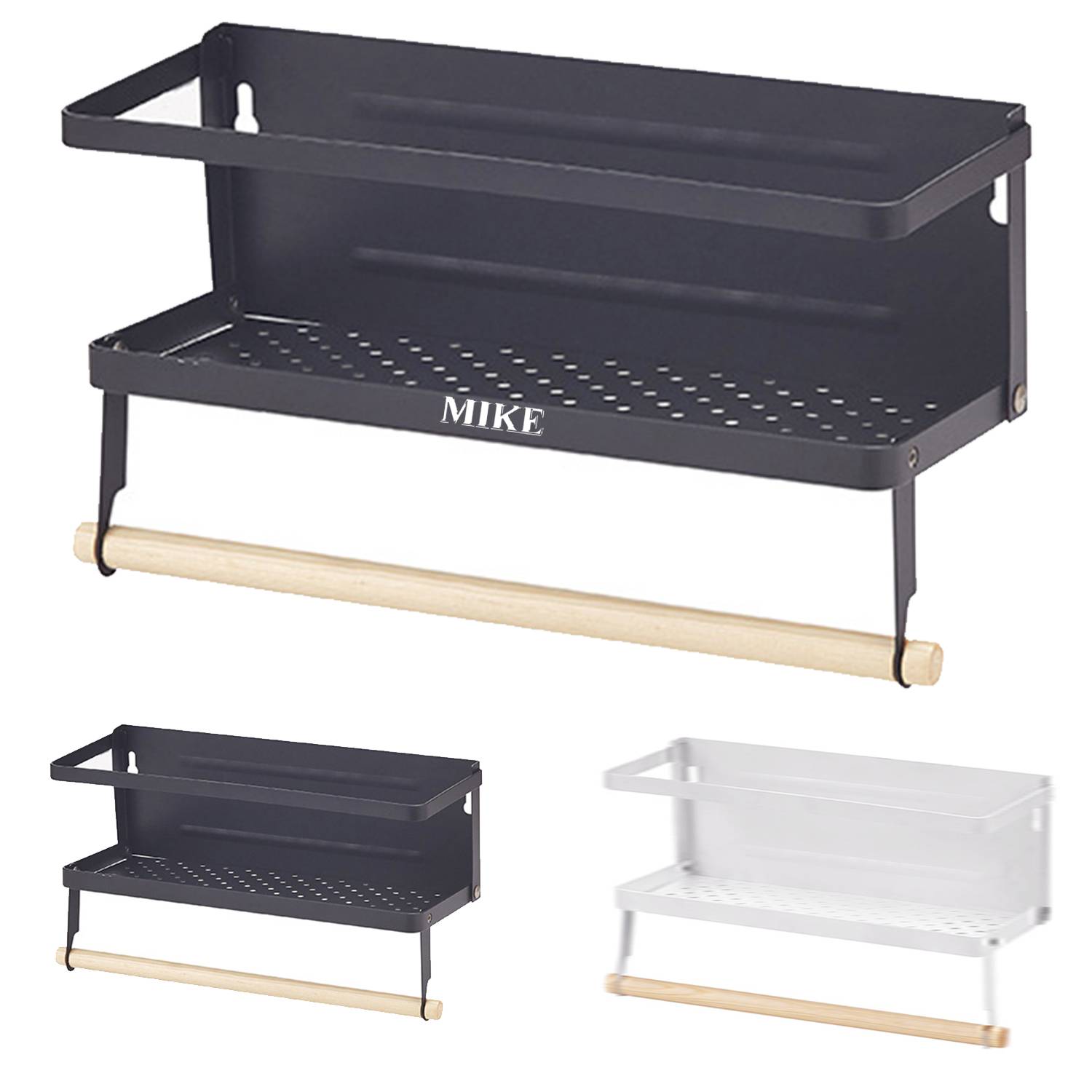 Magnetic wall mounted refrigerator Rack