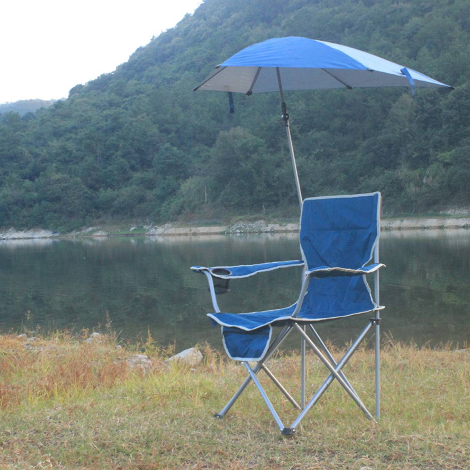 Portable Beach Chair W/ Adjustable Umbrella - Image 5