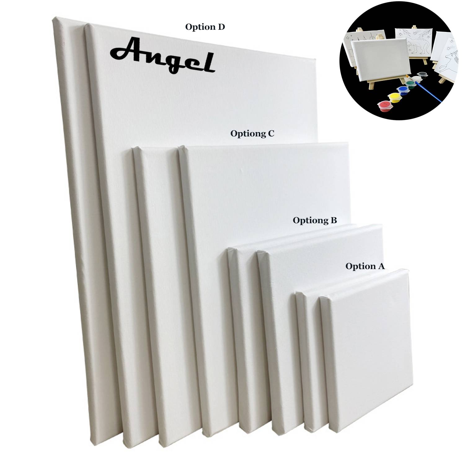 Cotton Linen Acrylic DIY Art Canvas Board