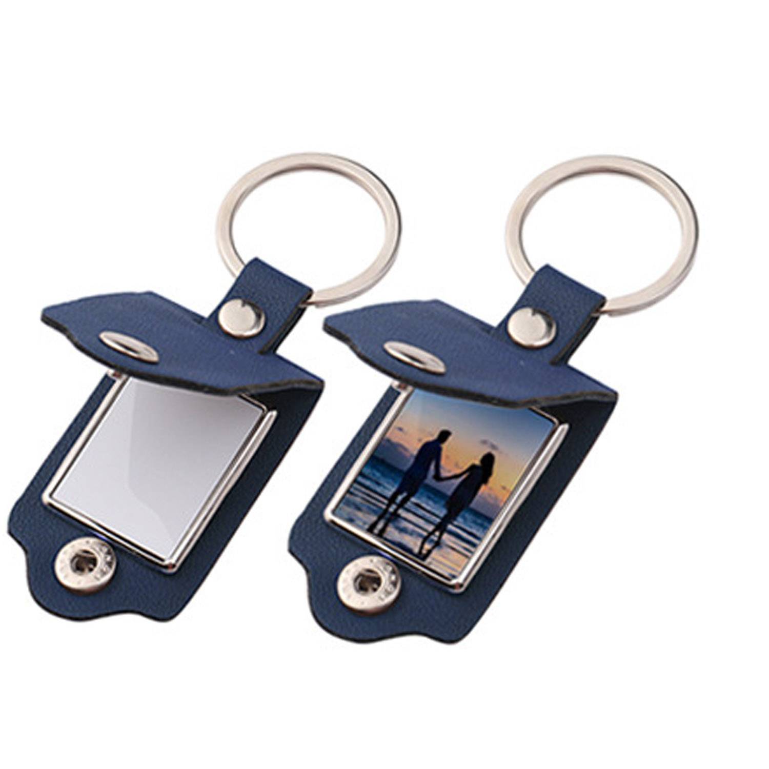 Custom PU Leather Photo Keychain - Image 6
