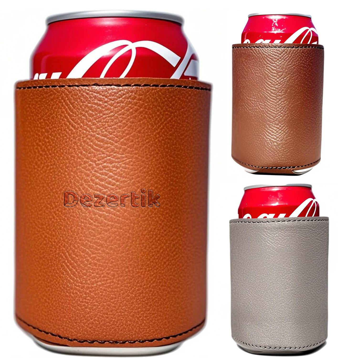 PU Leather Can Cooler Sleeve