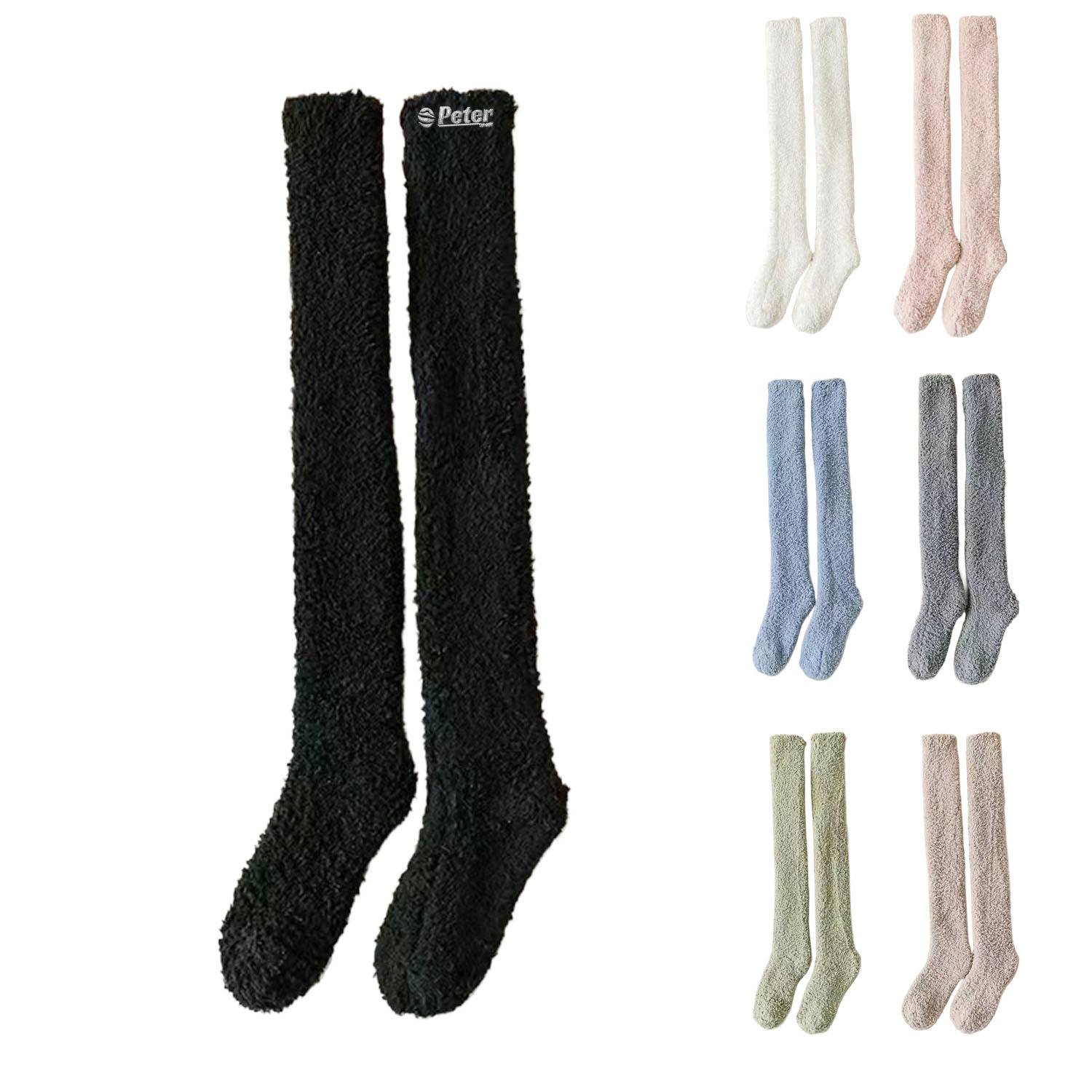 Women's Warm Breathable Knee-High Velvet Socks