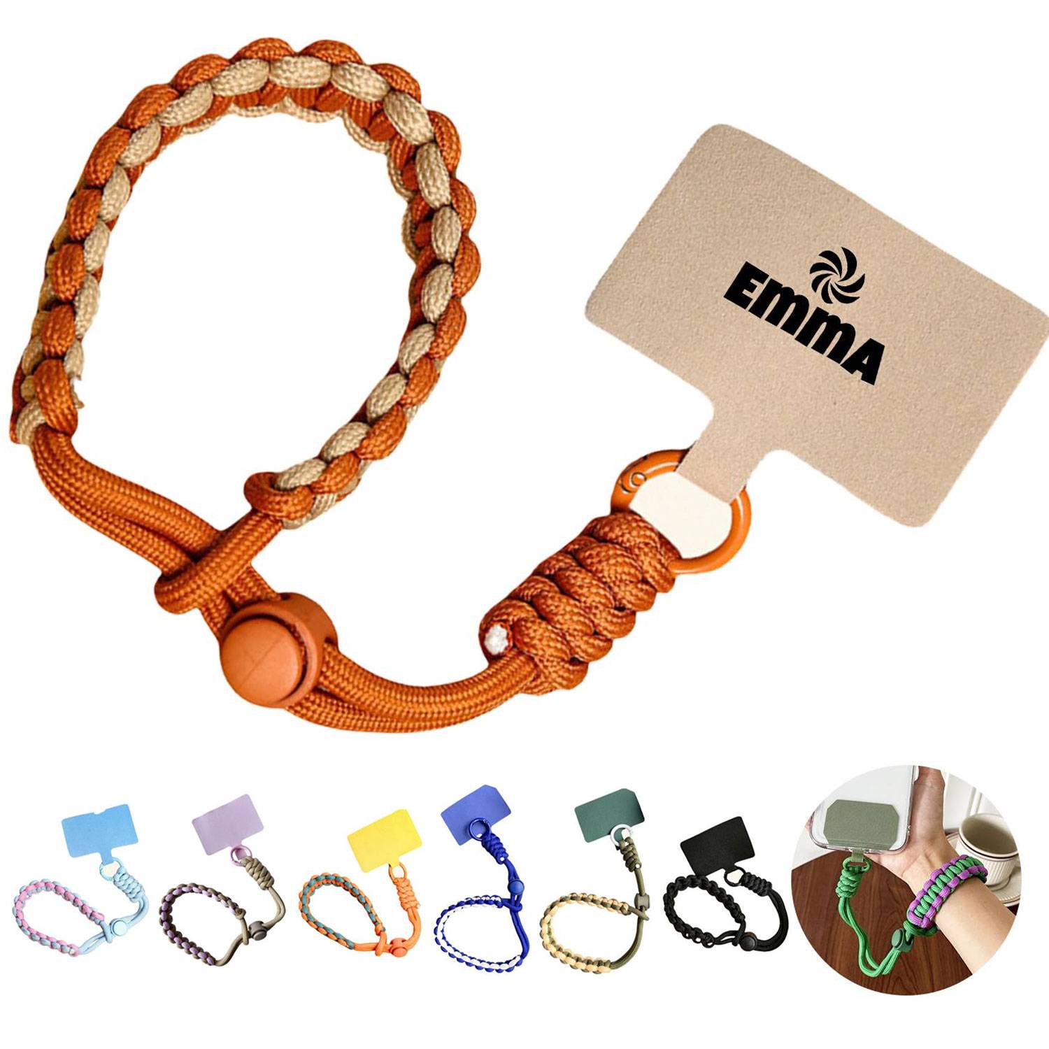 Phone Adjustable Lanyard Braided Wrist Strap