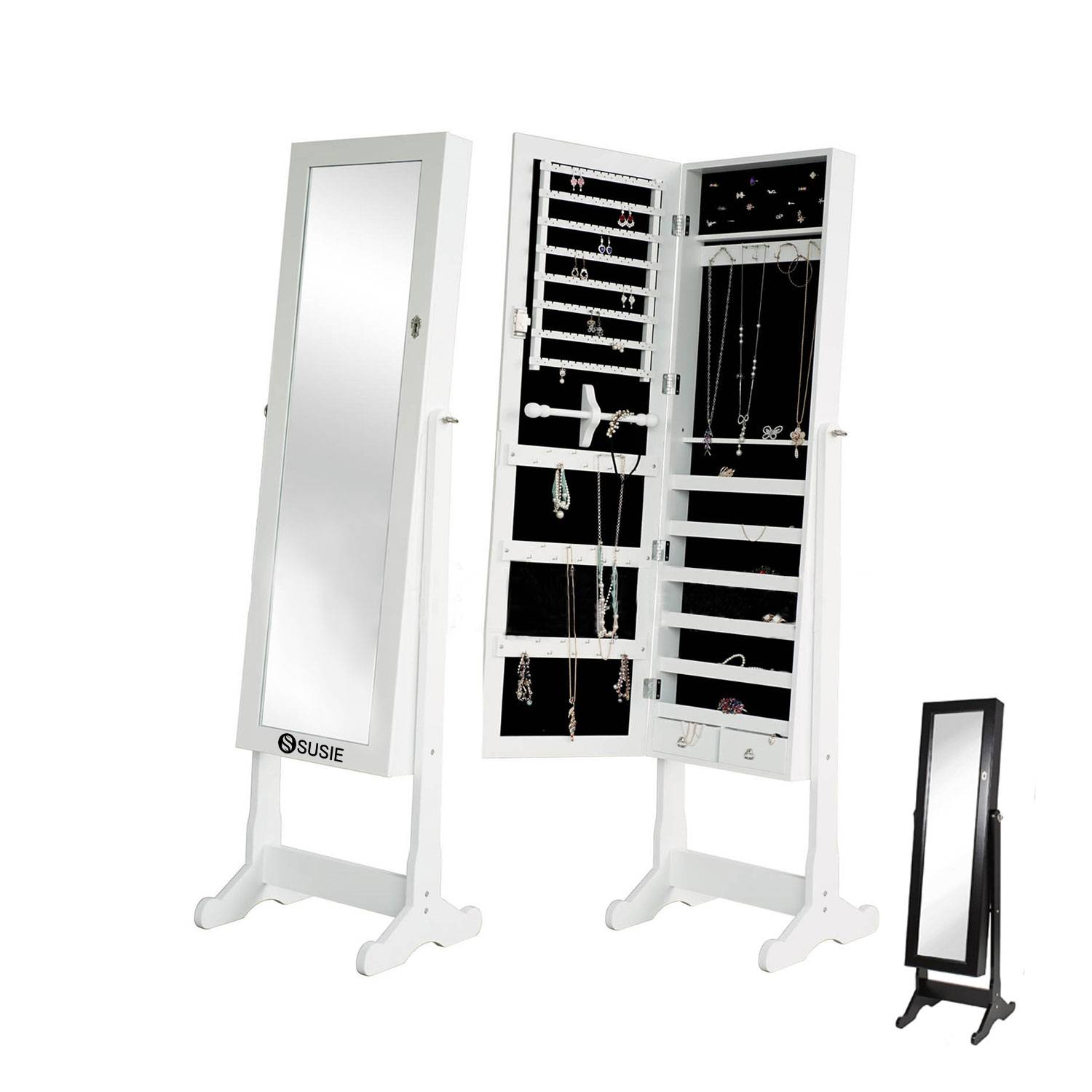 Mirror Jewelry cabinet