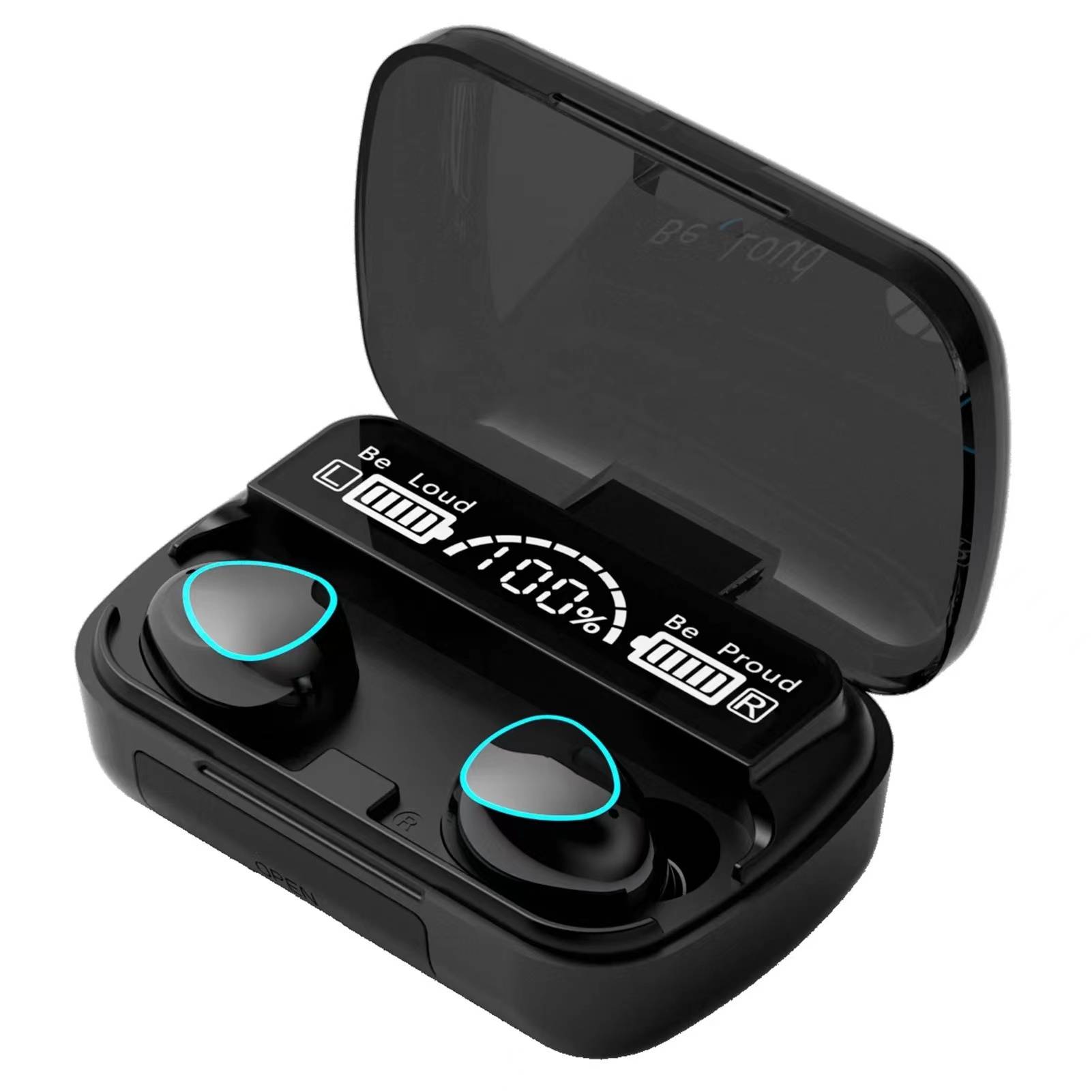 5D Surround Sound Wireless Earbuds With Charging Dock