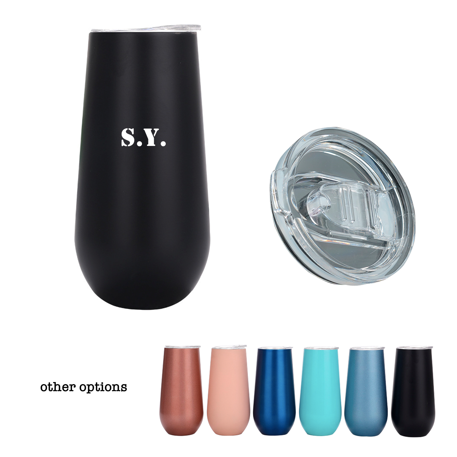 Eggshell Stainless Steel Wine Tumbler