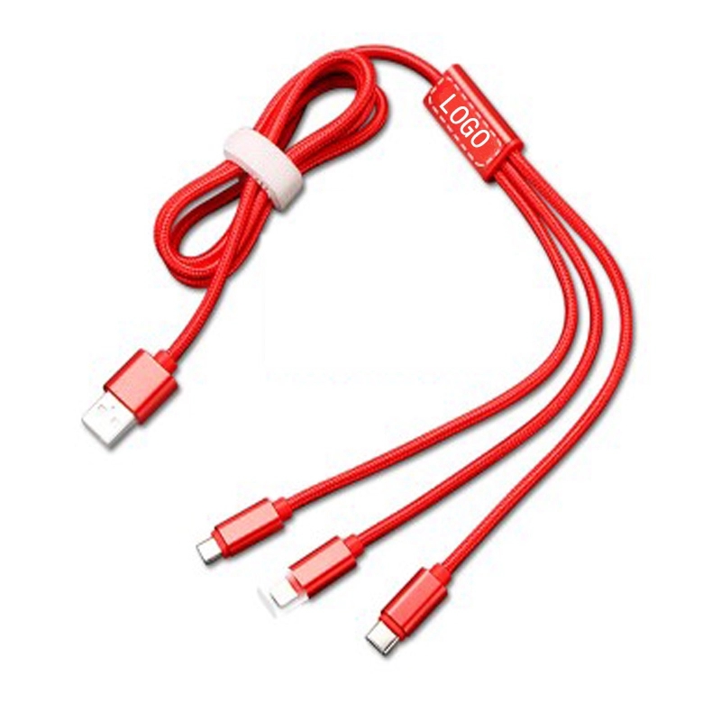 3 In 1 Nylon Braided Fast Charging Cable for All Devices