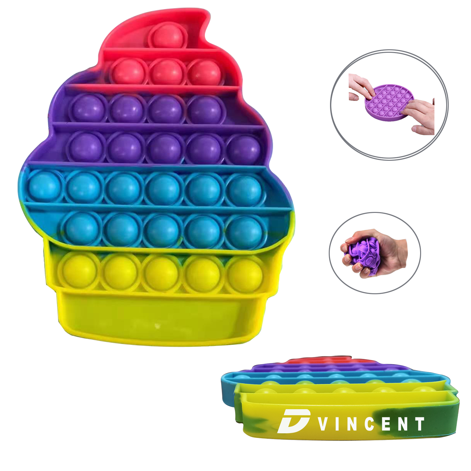 Ice Cream Bubble Sensory Fidget Toy