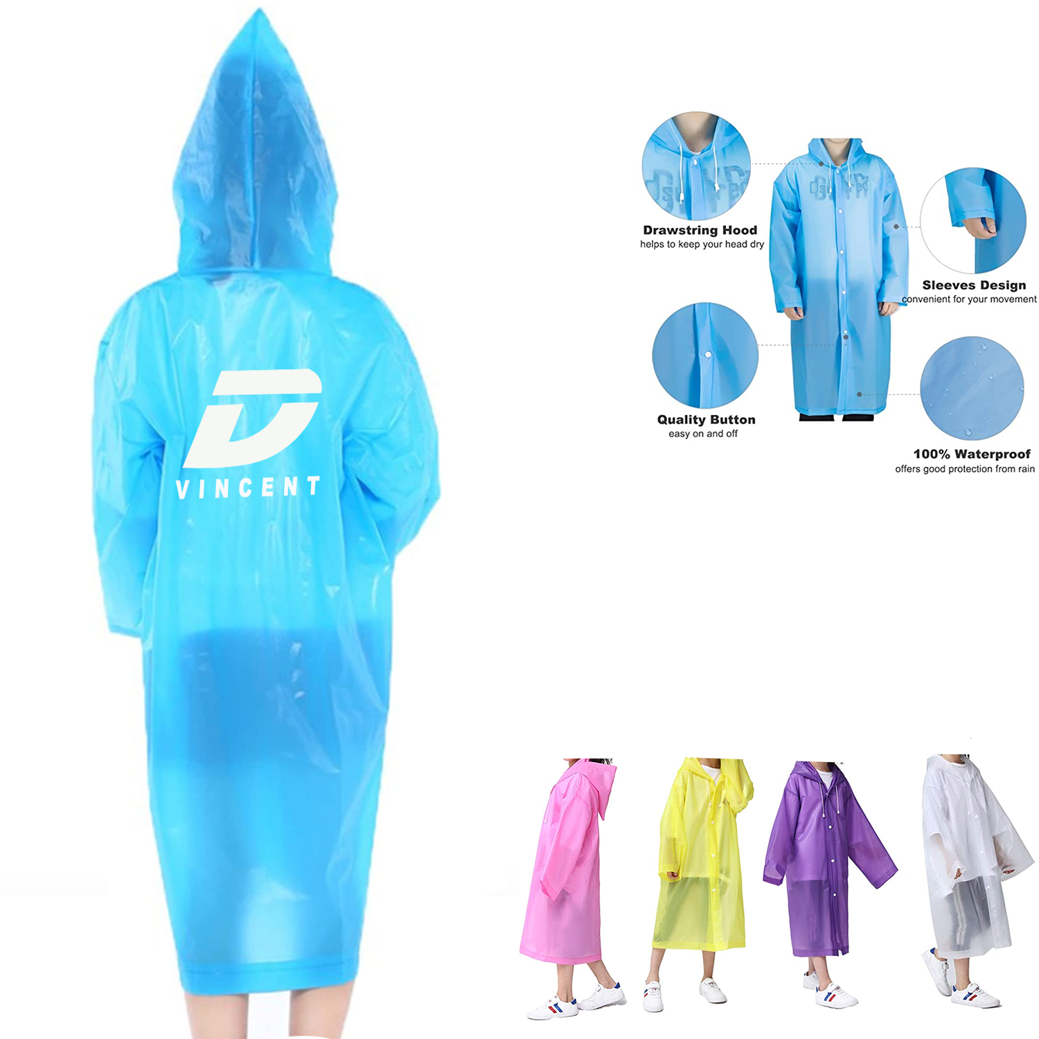 Reusable Kids Raincoat