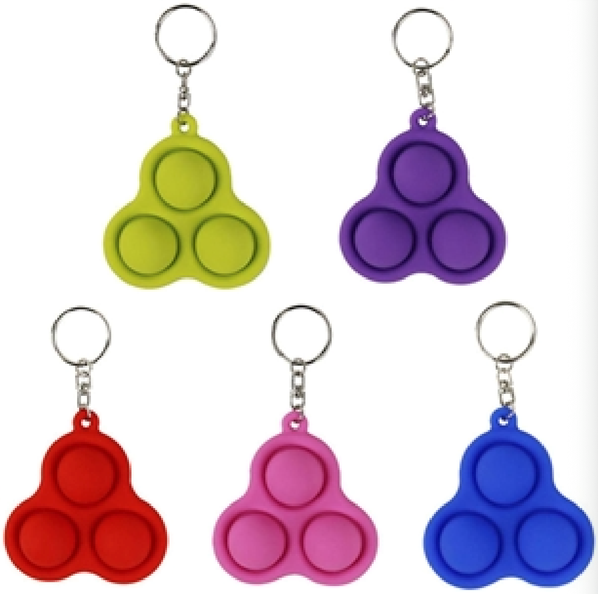 Handheld Mini Anti Stress Pop Fidget Toy Keychain