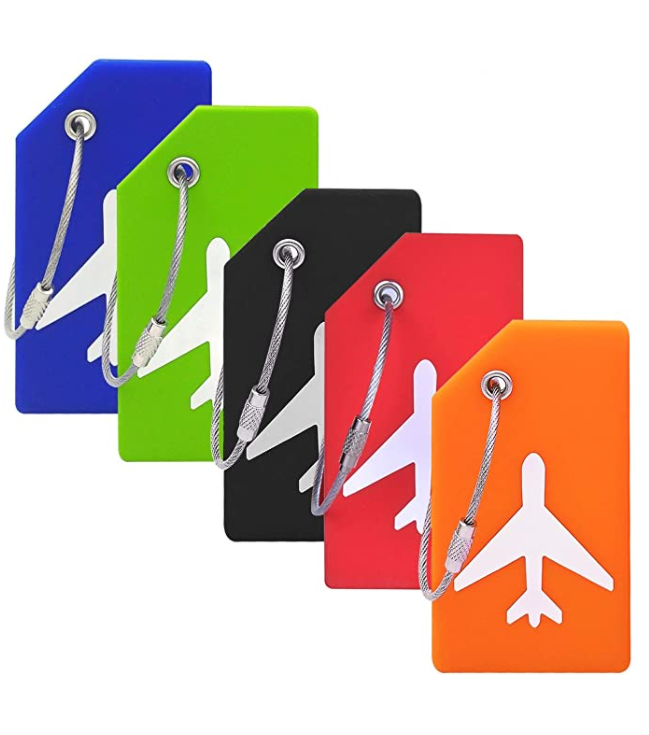 Silicone Luggage Tag With Name ID Card