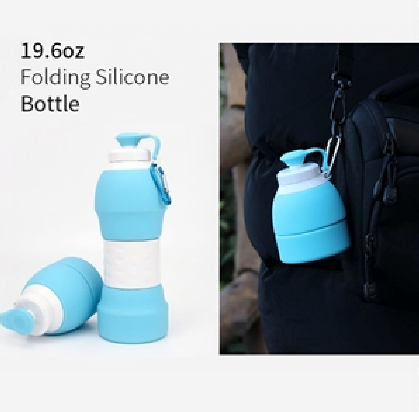 20oz Folding Silicone Bottle