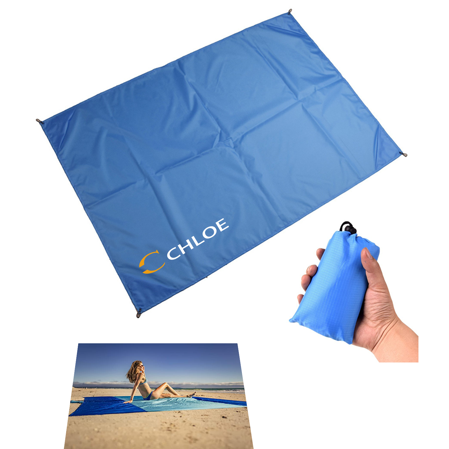 Waterproof Sand-Free Polyester Mat – Outdoor & Travel Use