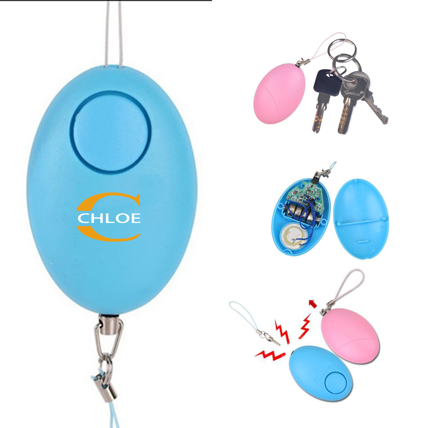 Self Defense Alarm Key Rope