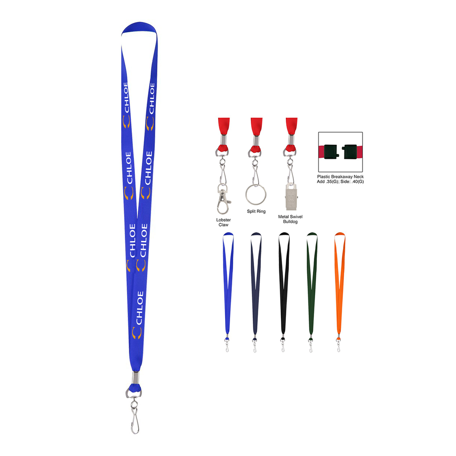 Nylon Id Badge Lanyard For Office & Events