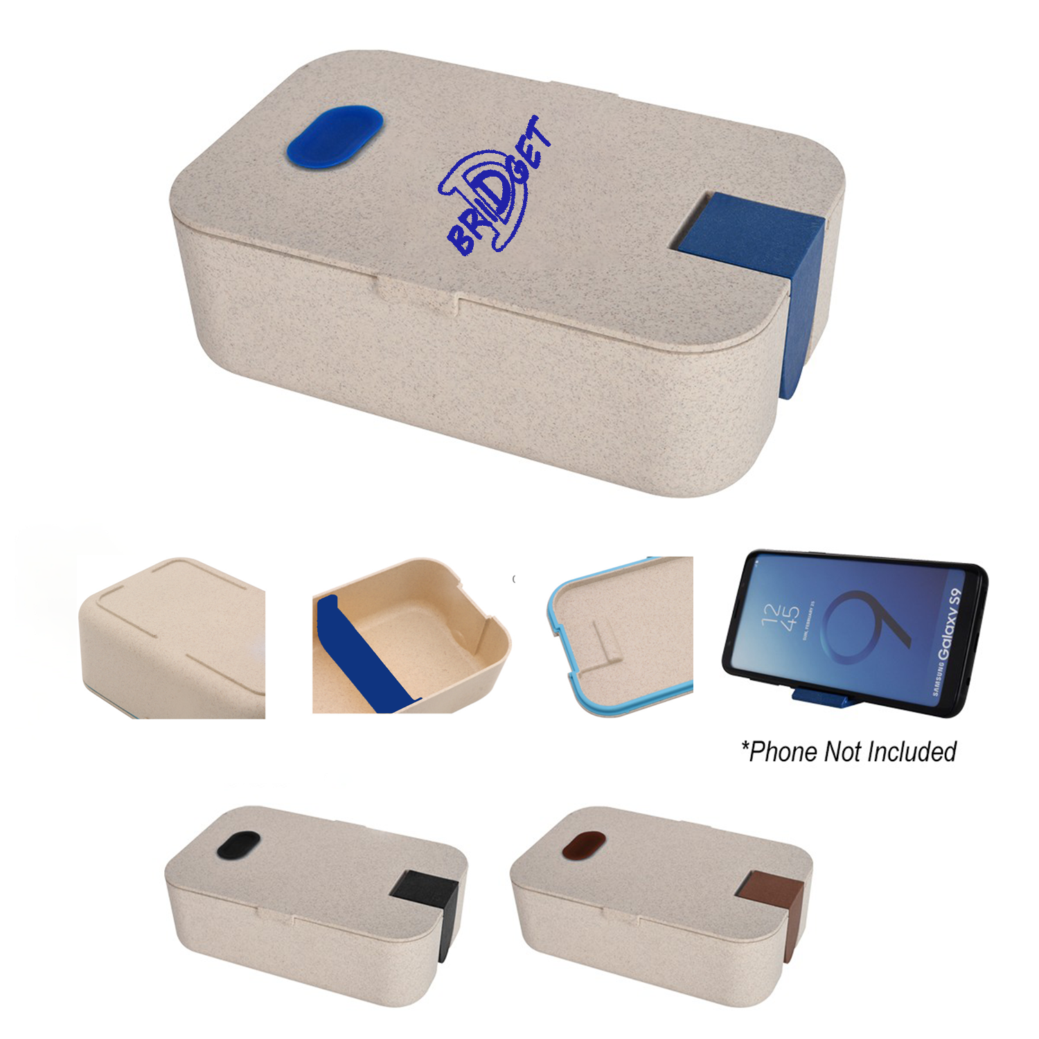 Wheat Phone Holder Lunch Set