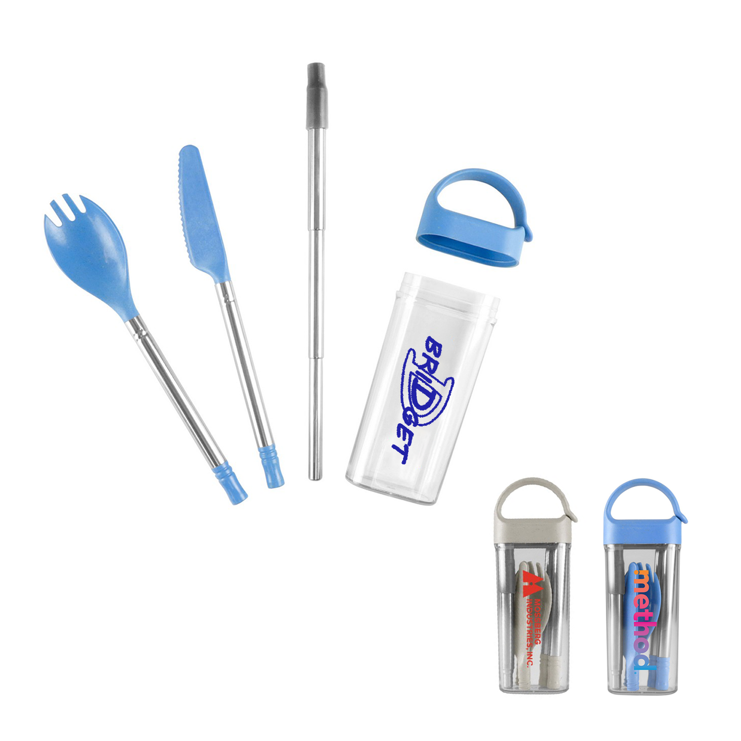 Reusable Case Wheat Straw Utensil Set