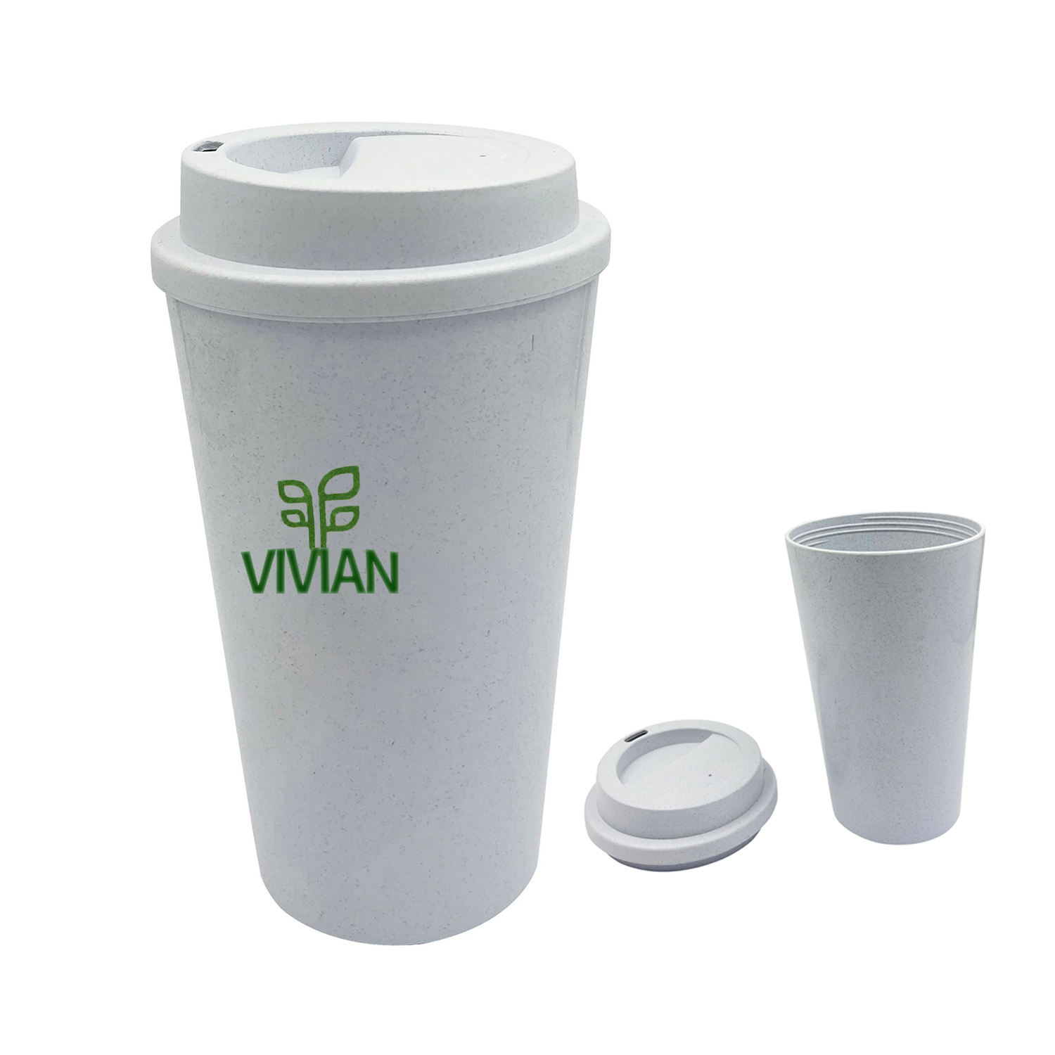 Eco-Friendly 16 oz Bamboo Fiber Tumbler