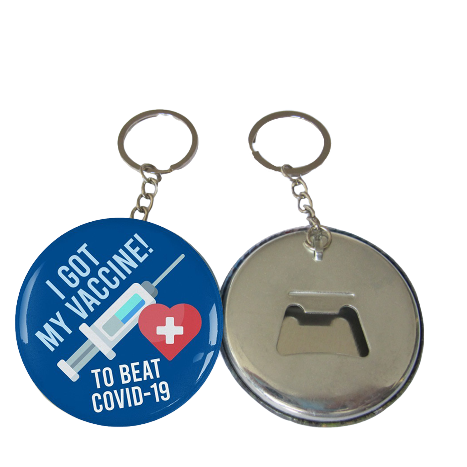 I Vaccinated Bottle Opener Key Chain