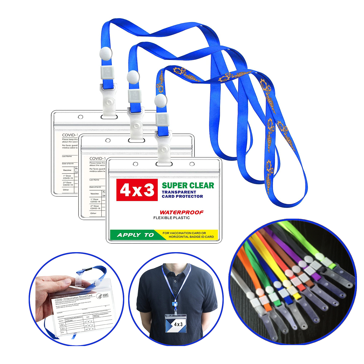 Portable Vaccine Card Protector Kit