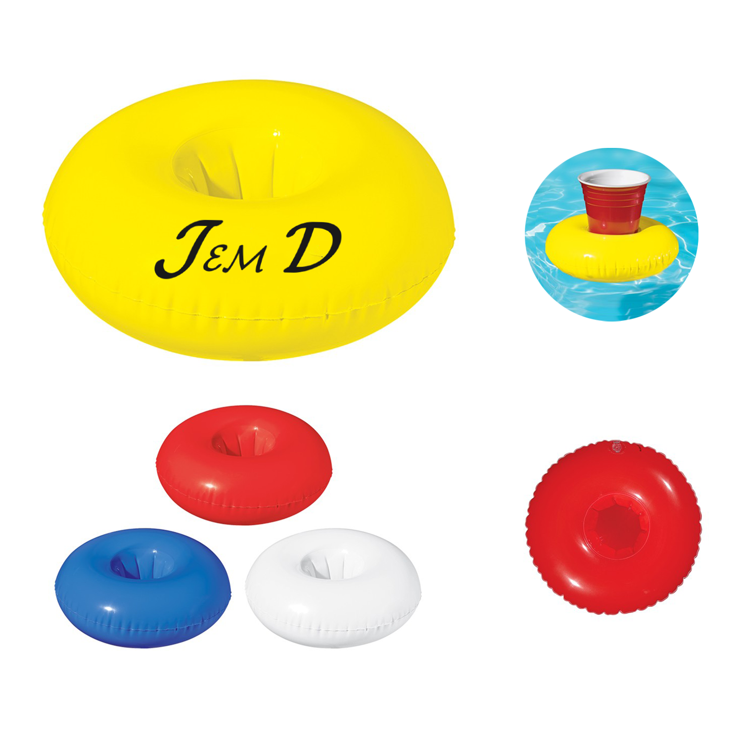 Inflatable Beverage Float Holder