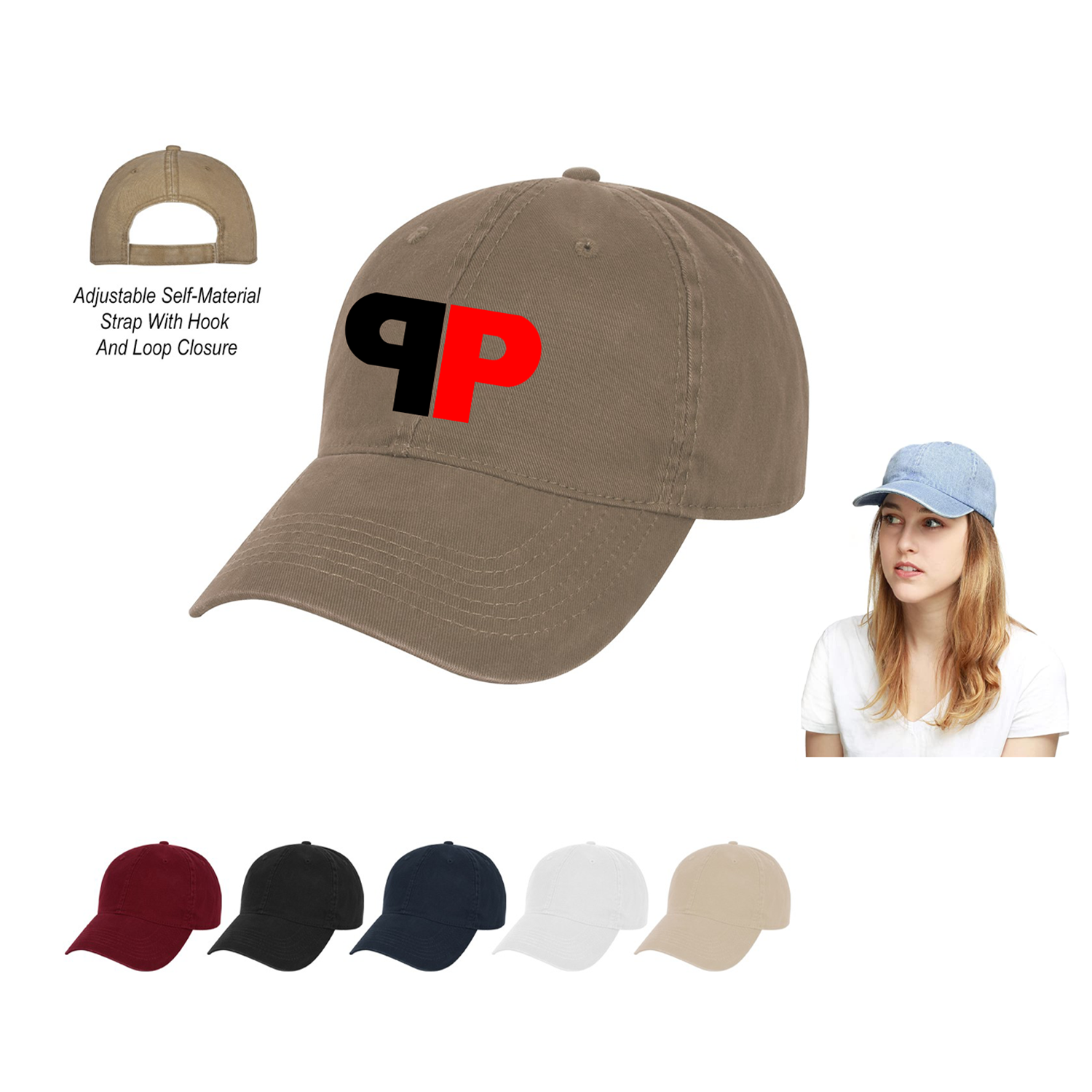 6 Panel Washed Cotton Cap