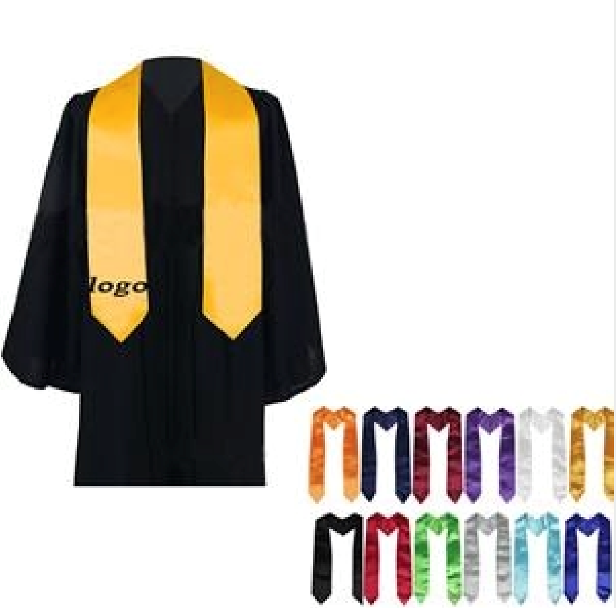Plain Graduation honor Stole Sash