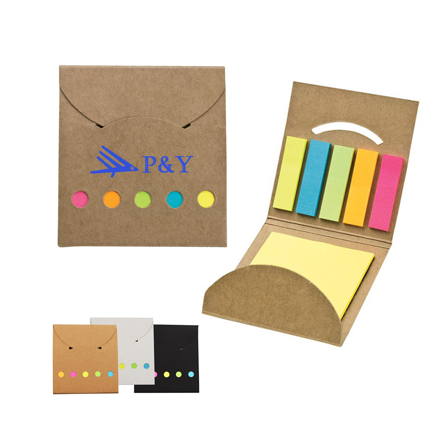 5-Color Sticky Note Pad