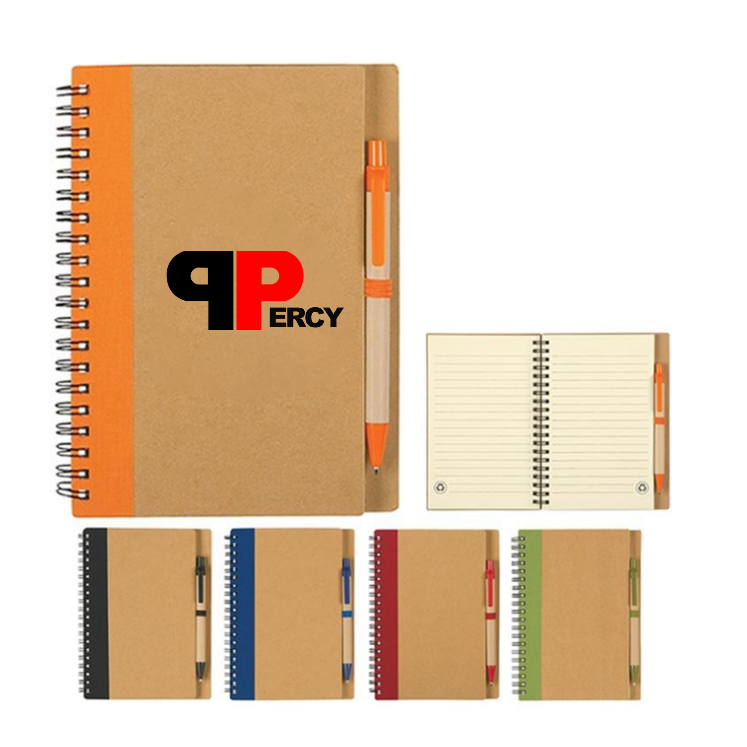 Eco-Inspired Spiral Notebook & Pen