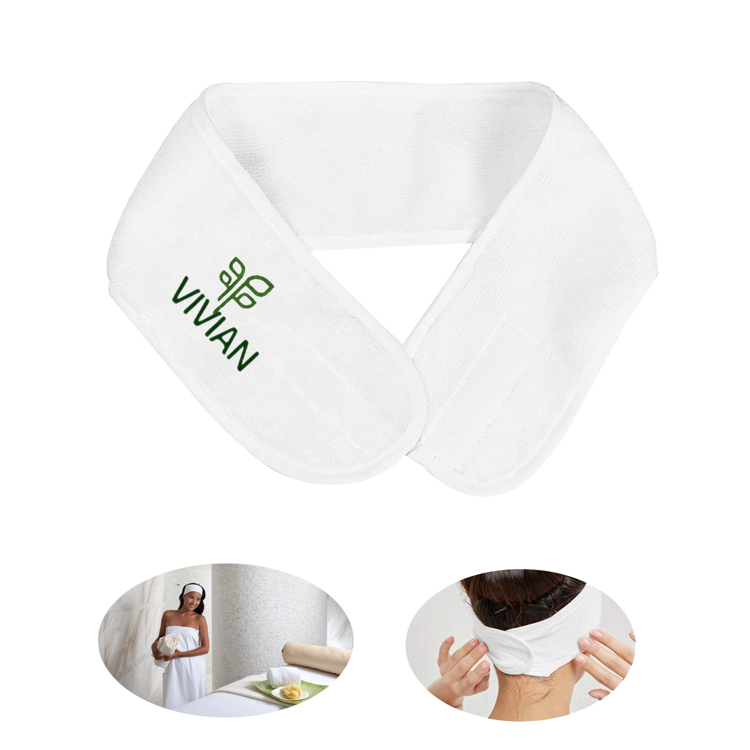 Soft Adjustable Makeup Hair Band W/ Magic Tape