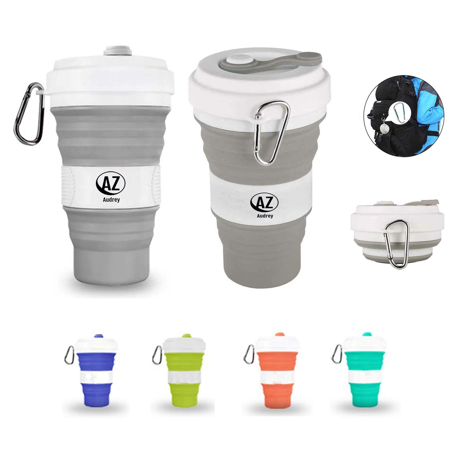 19oz Silicone Collapsible Coffee Mug