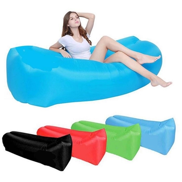 Full Color Inflatable Outdoor Couch/Sofa Bed with Bag Inside