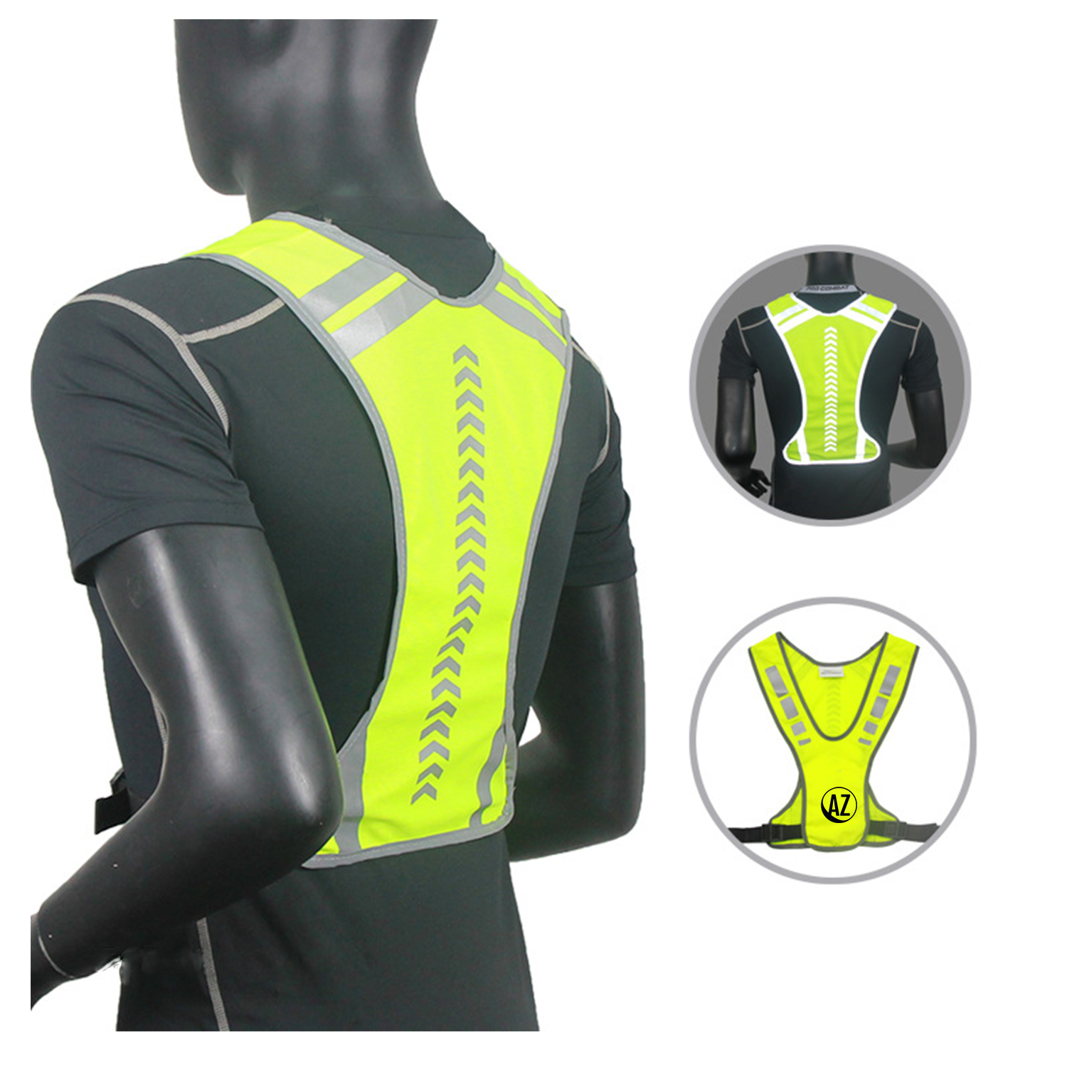 Reflective Vest Gear for Night Running & Cycling
