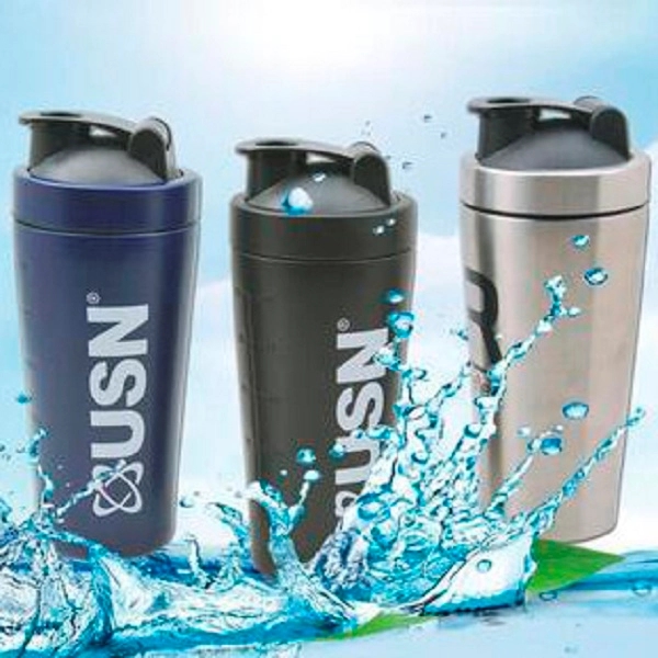 Stainless Steel Vacuum Shaker Bottle with Scale