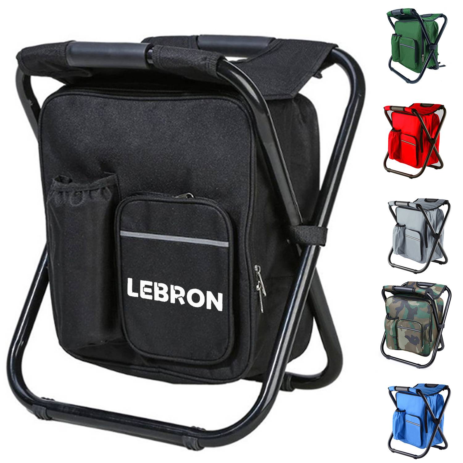 Portable Oxford Insulated Cooler Bag Foldable Camping Chair