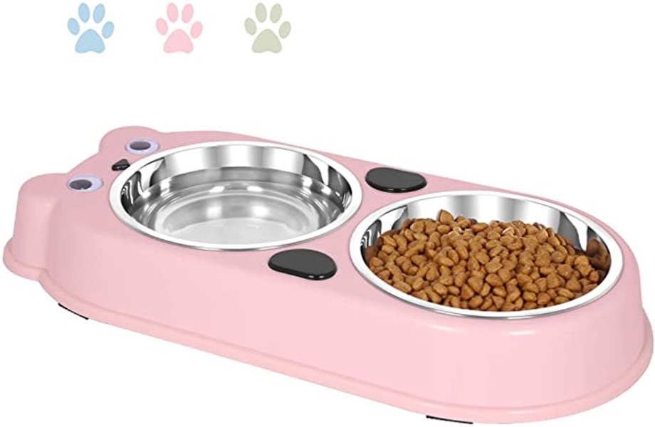 Dog Cat Double Premium Stainless Steel Pet Bowl