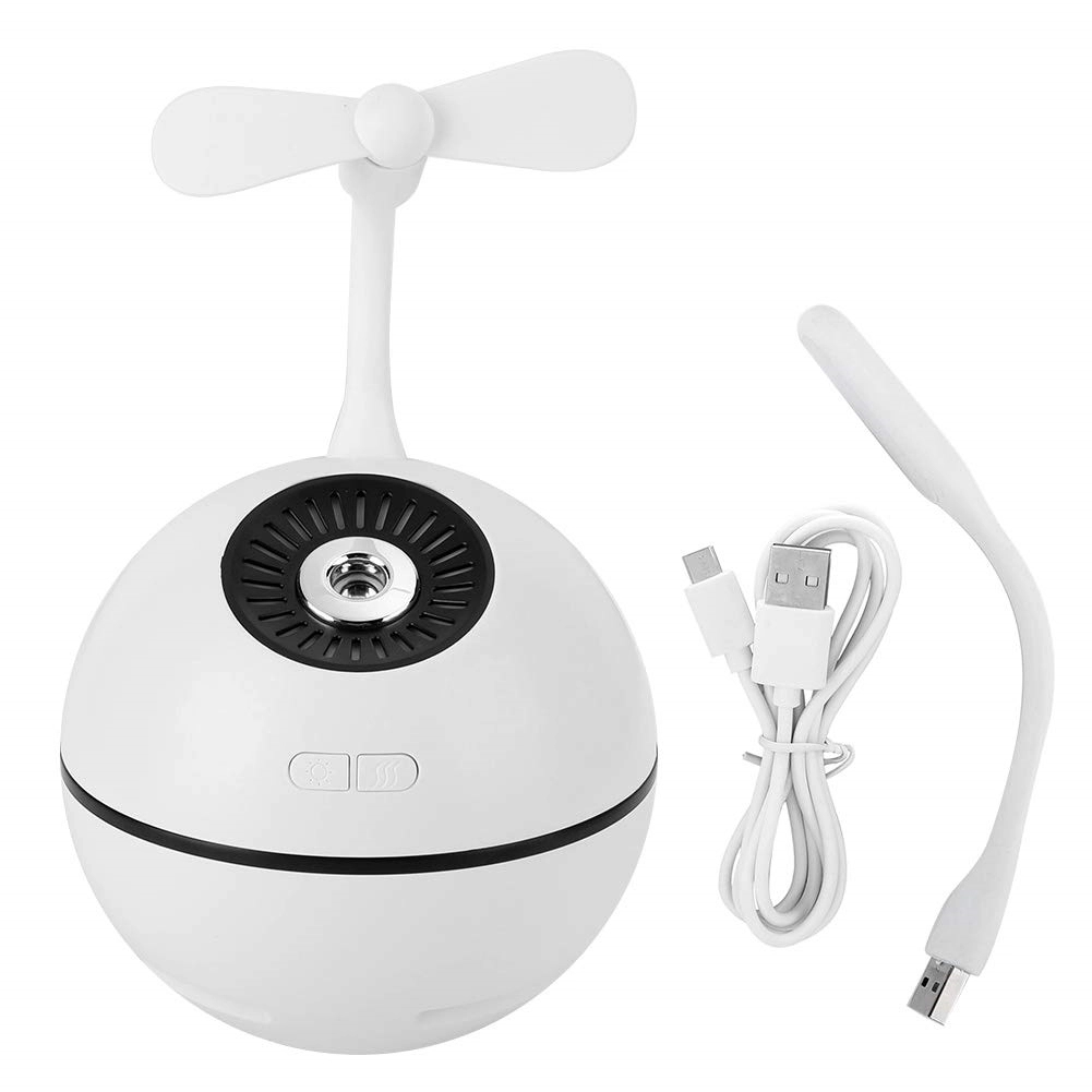 4in1 Humidifier + Power Bank + LED Lights + Mini Fan