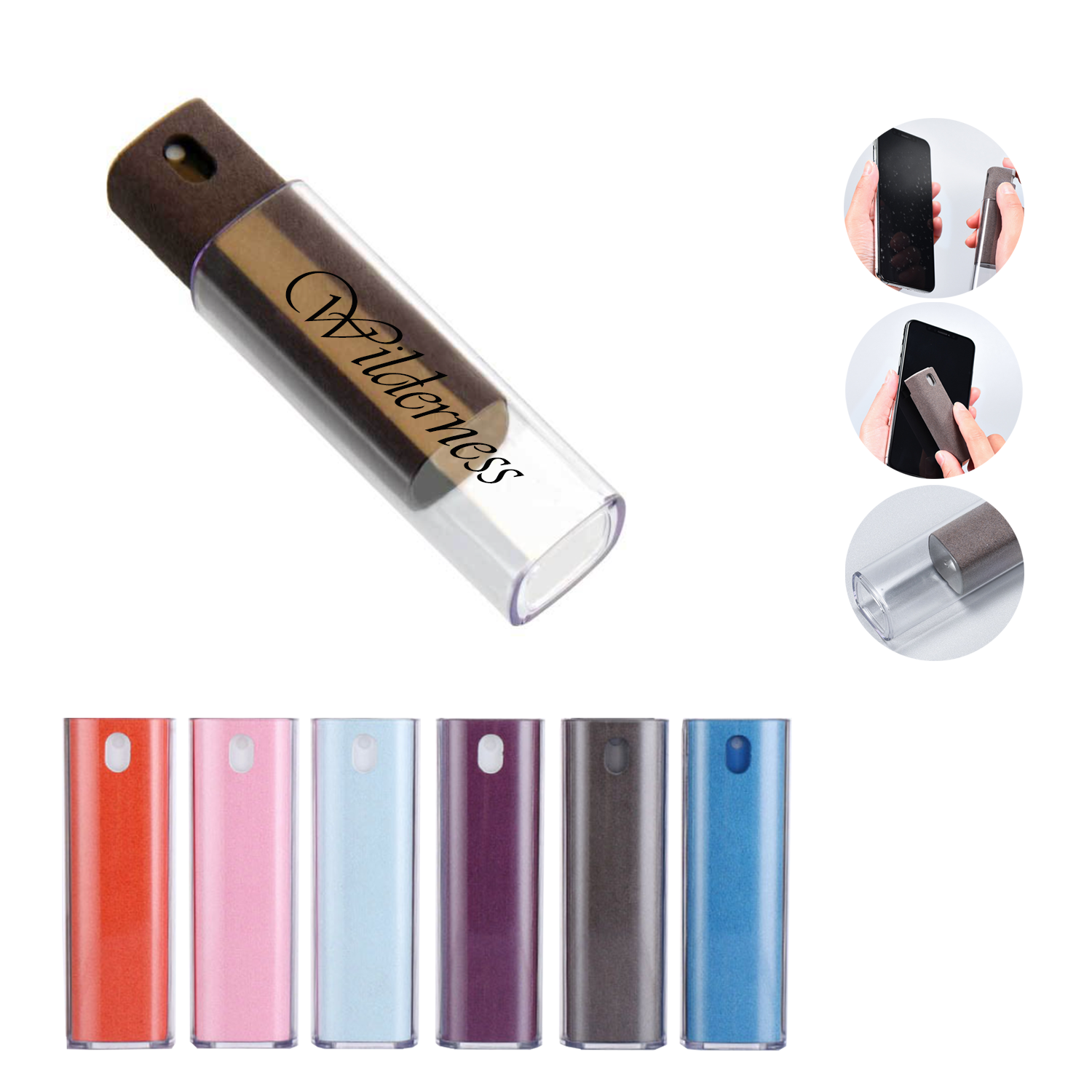 Screen Multifunctional Sanitizer Spray with Storage Shell