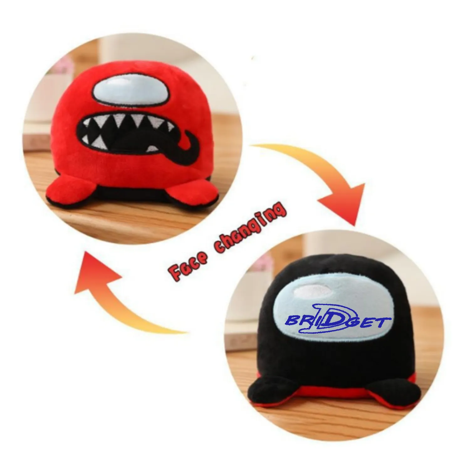 Reversible Expression Plush Toy